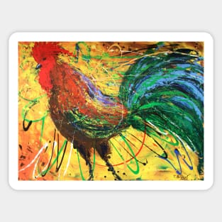 The King Rooster Sticker